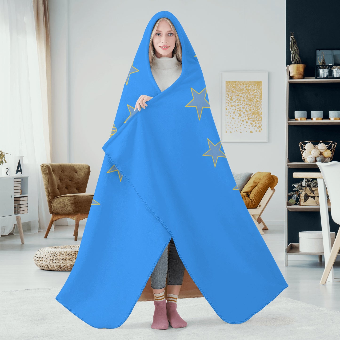 Star Energy 2.0 Blue Hooded Blanket