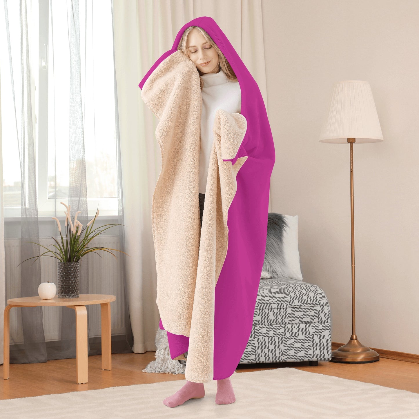 Leaf Me Alone 420 Edition  2.0 Purple Hooded Blanket