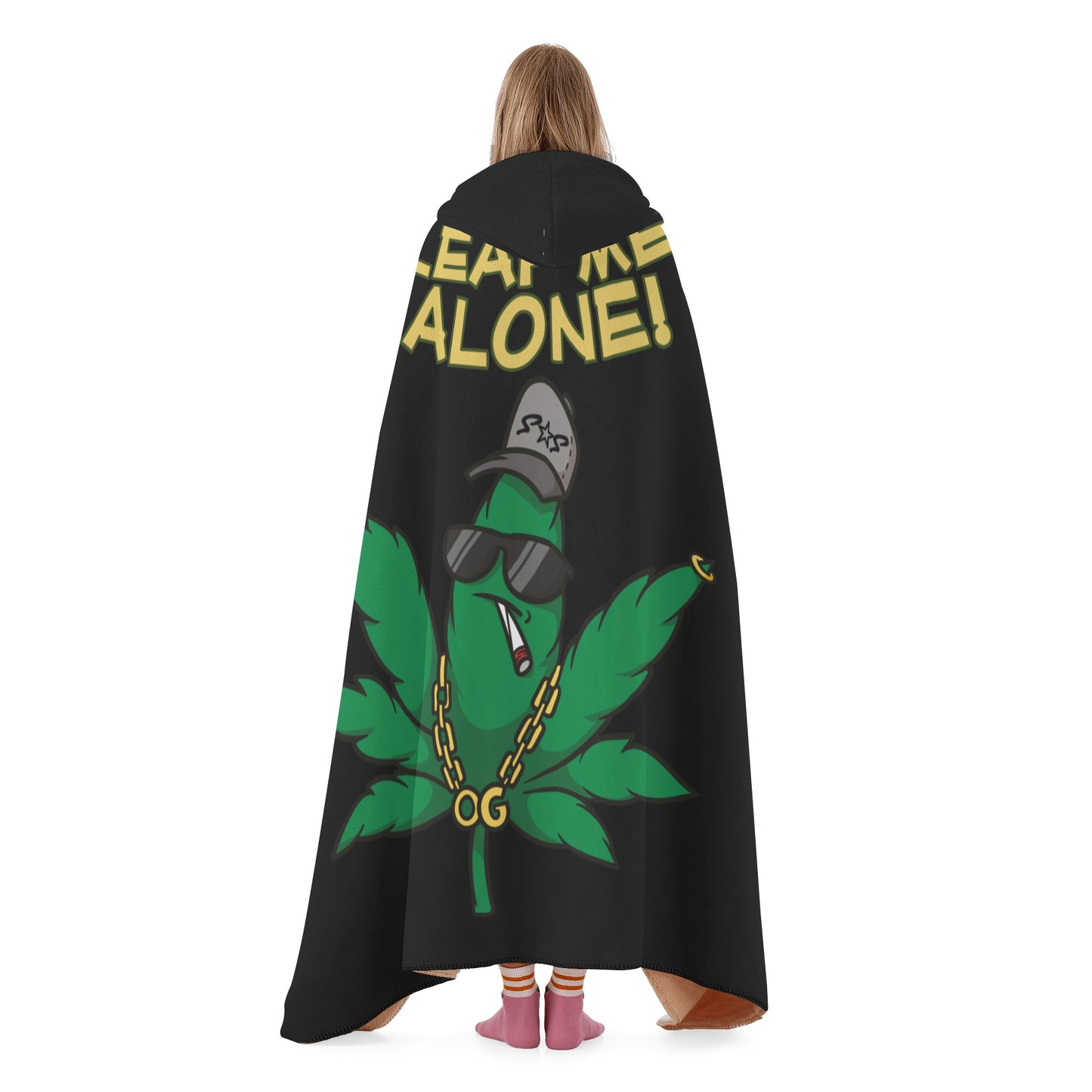 Leaf Me Alone 420 Edition  3.0 Black Blanket