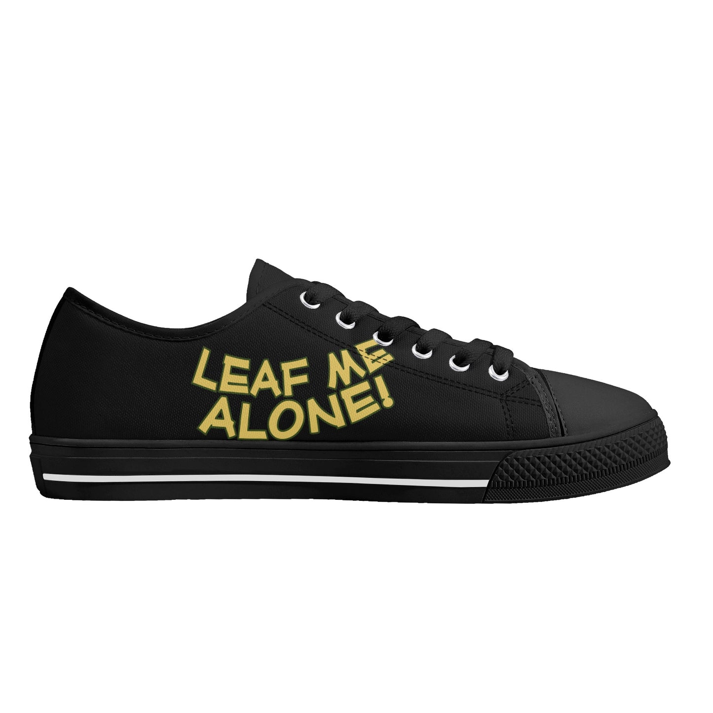 Leaf Me Alone 420 Edition 3.0 Mens Black Low Top Star Kicks