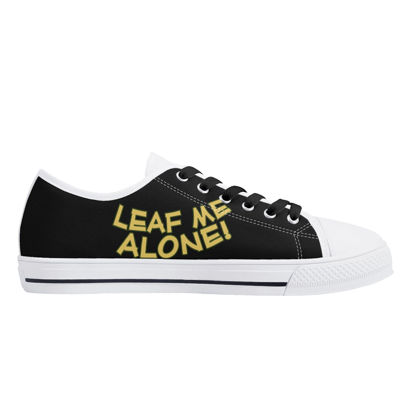 Leaf Me Alone 420 Edition 3.0 Mens Black Low Top Star Kicks