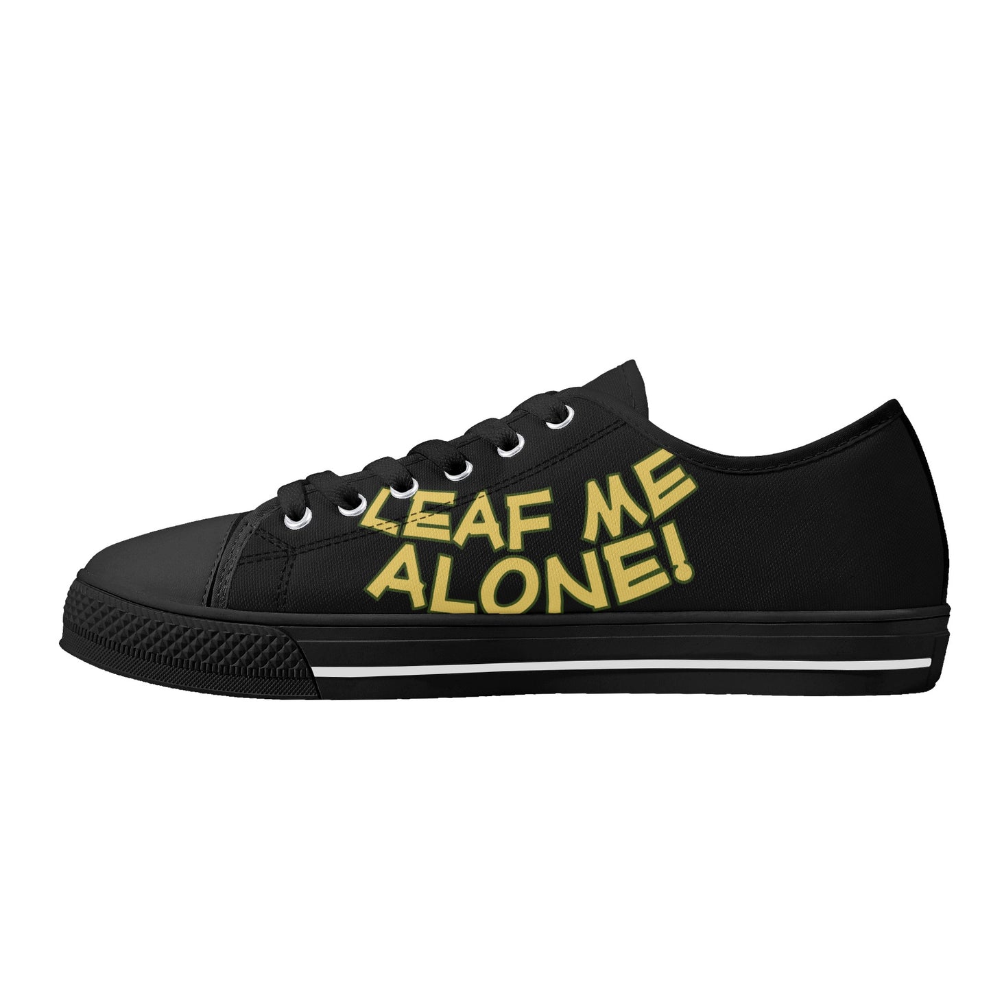 Leaf Me Alone 420 Edition 3.0 Mens Black Low Top Star Kicks