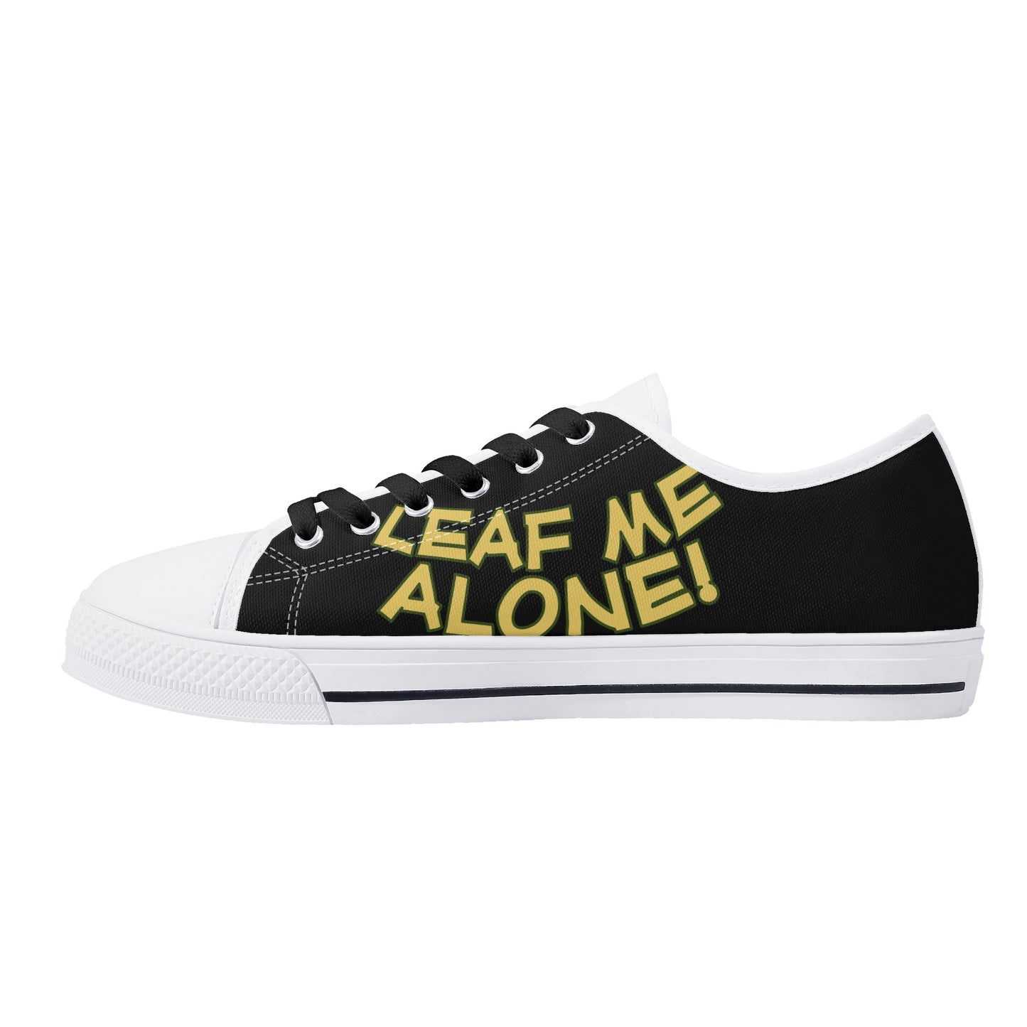 Leaf Me Alone 420 Edition 3.0 Mens Black Low Top Star Kicks