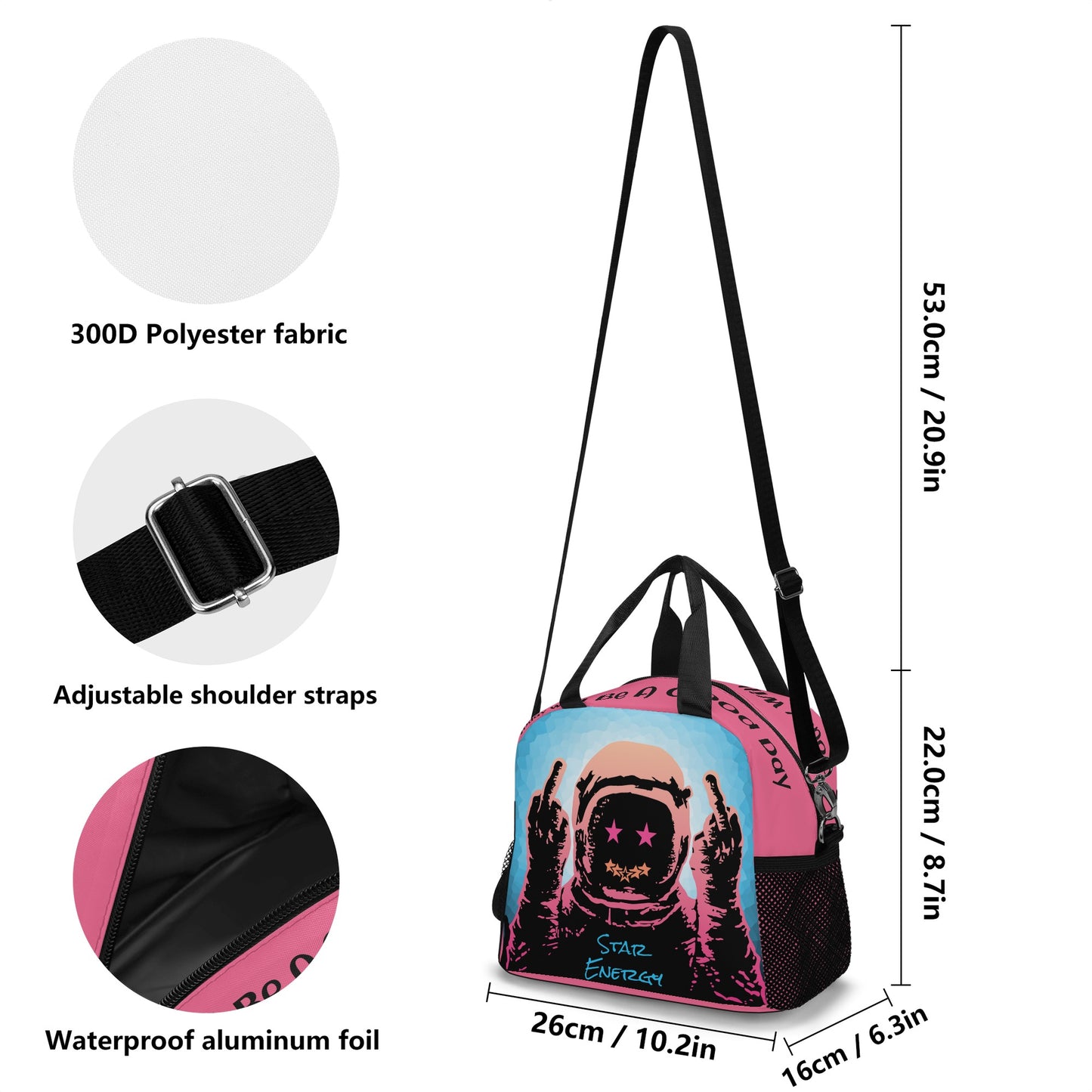 Star Energy 1.0 Pink Lunch Bag