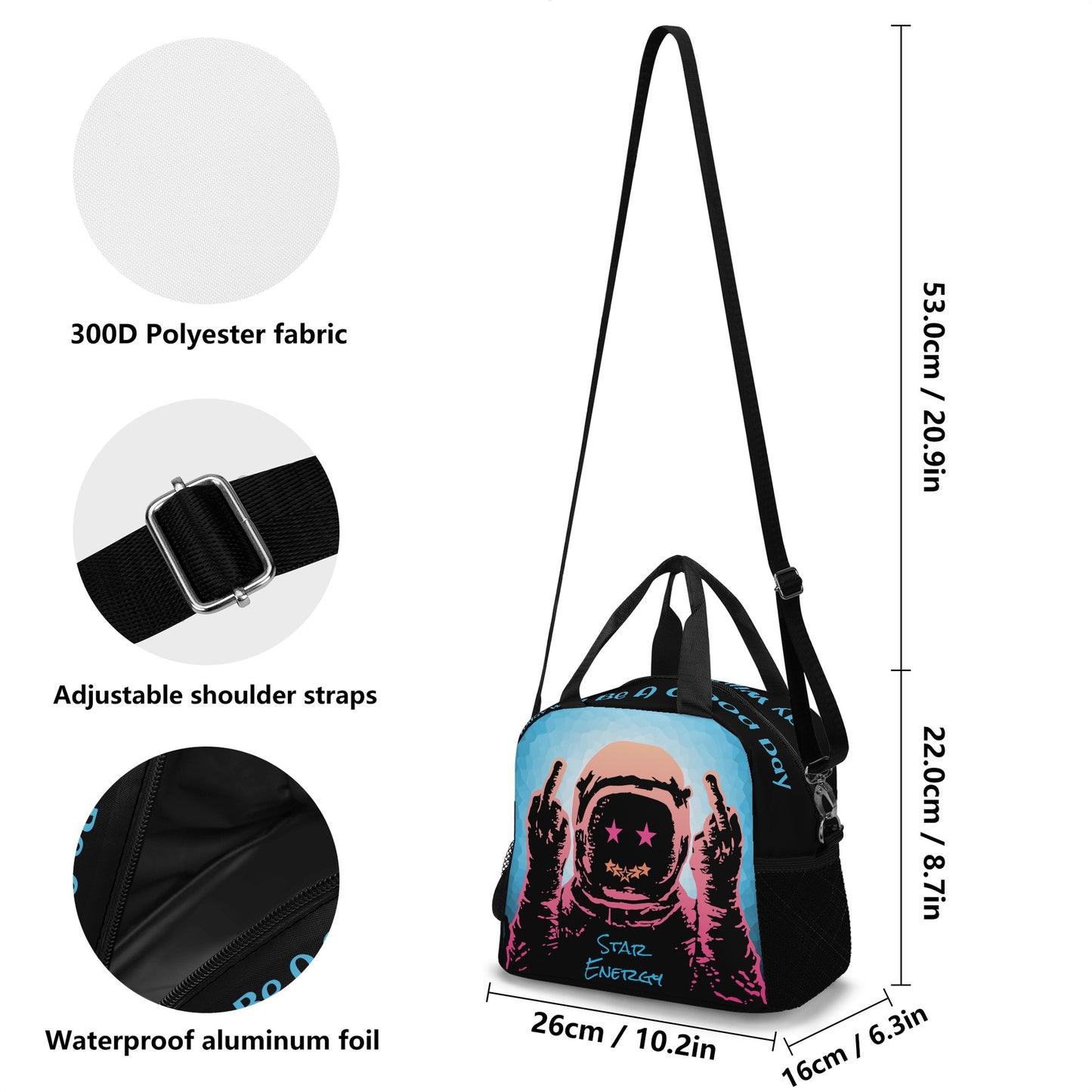 Star Energy 1.0 Black Lunch Bag