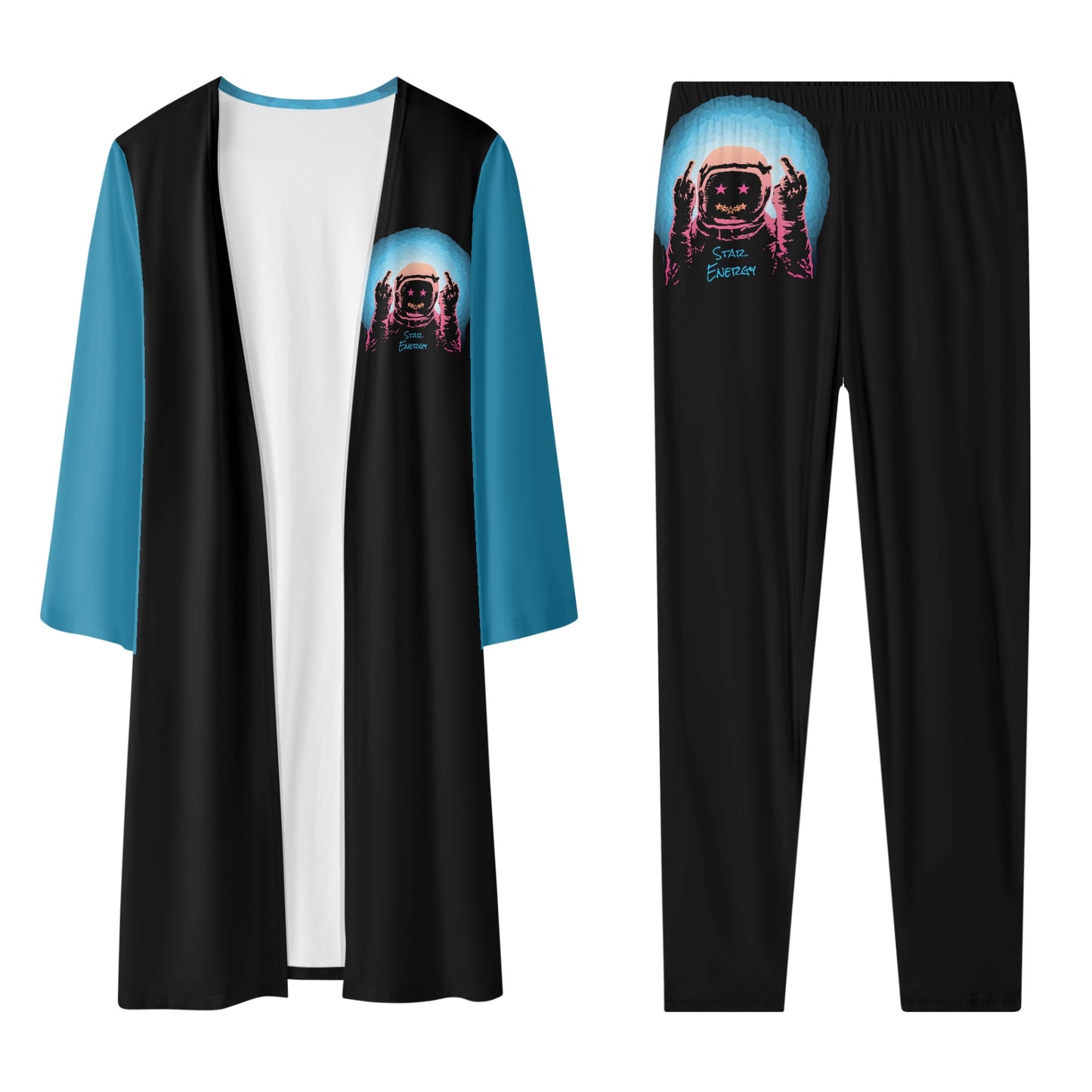 Star Energy 1.0 Womens Long Sleeve Cardigan and Leggings 2pcs