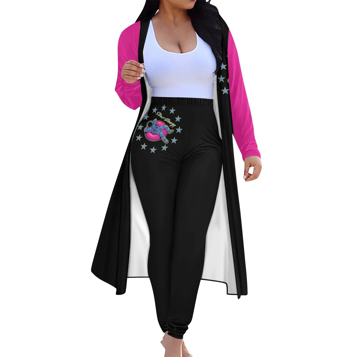 Star Energy 2.0 Womens Long Sleeve Cardigan and Leggings 2pcs