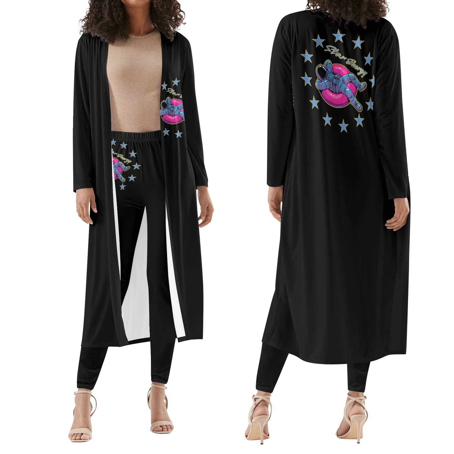 Star Energy 2.0 Womens Long Sleeve Cardigan and Leggings 2pcs