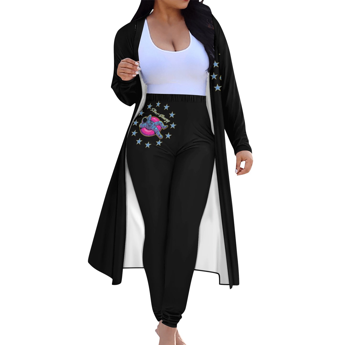 Star Energy 2.0 Womens Long Sleeve Cardigan and Leggings 2pcs