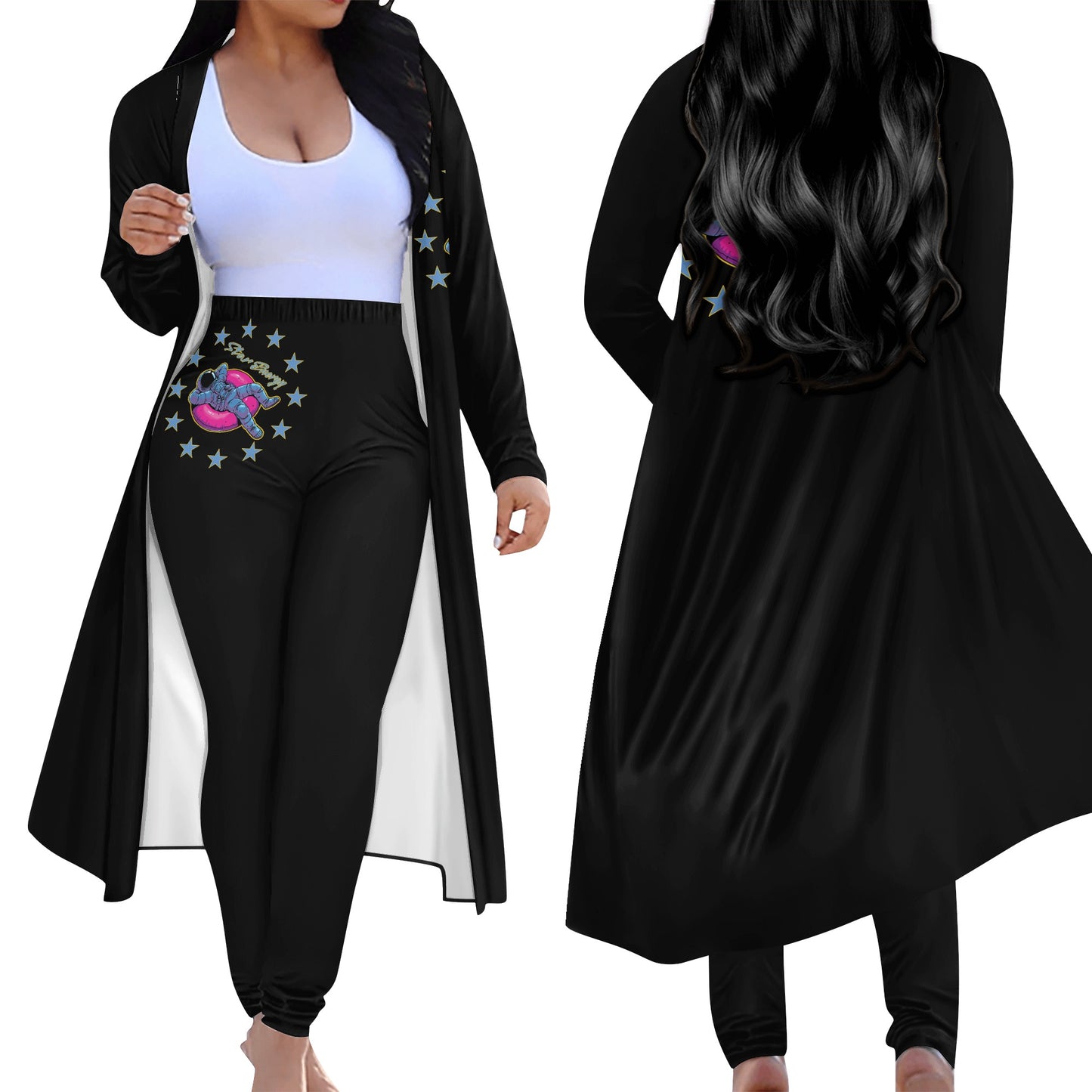 Star Energy 2.0 Womens Long Sleeve Cardigan and Leggings 2pcs