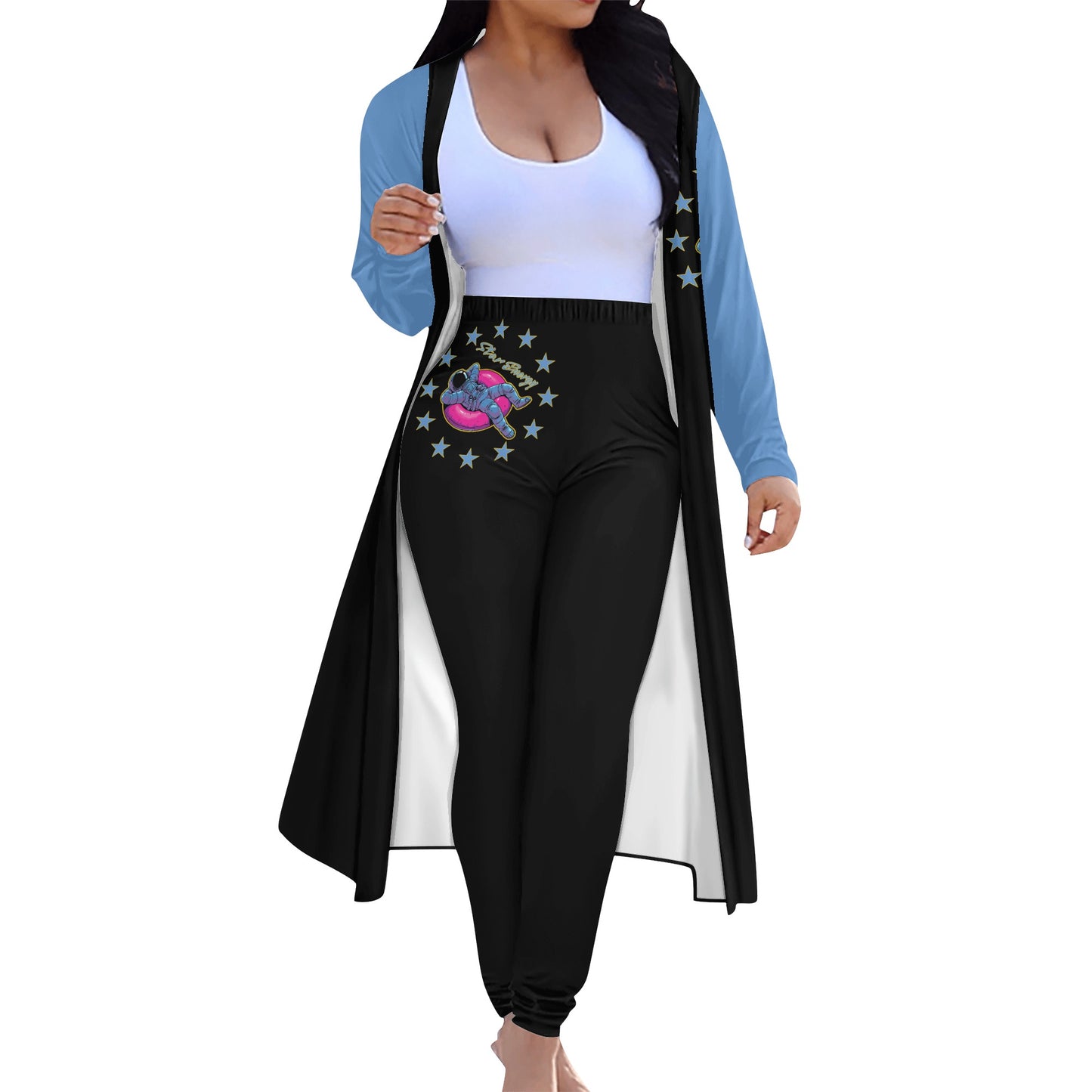 Star Energy 2.0 Womens Long Sleeve Cardigan and Leggings 2pcs