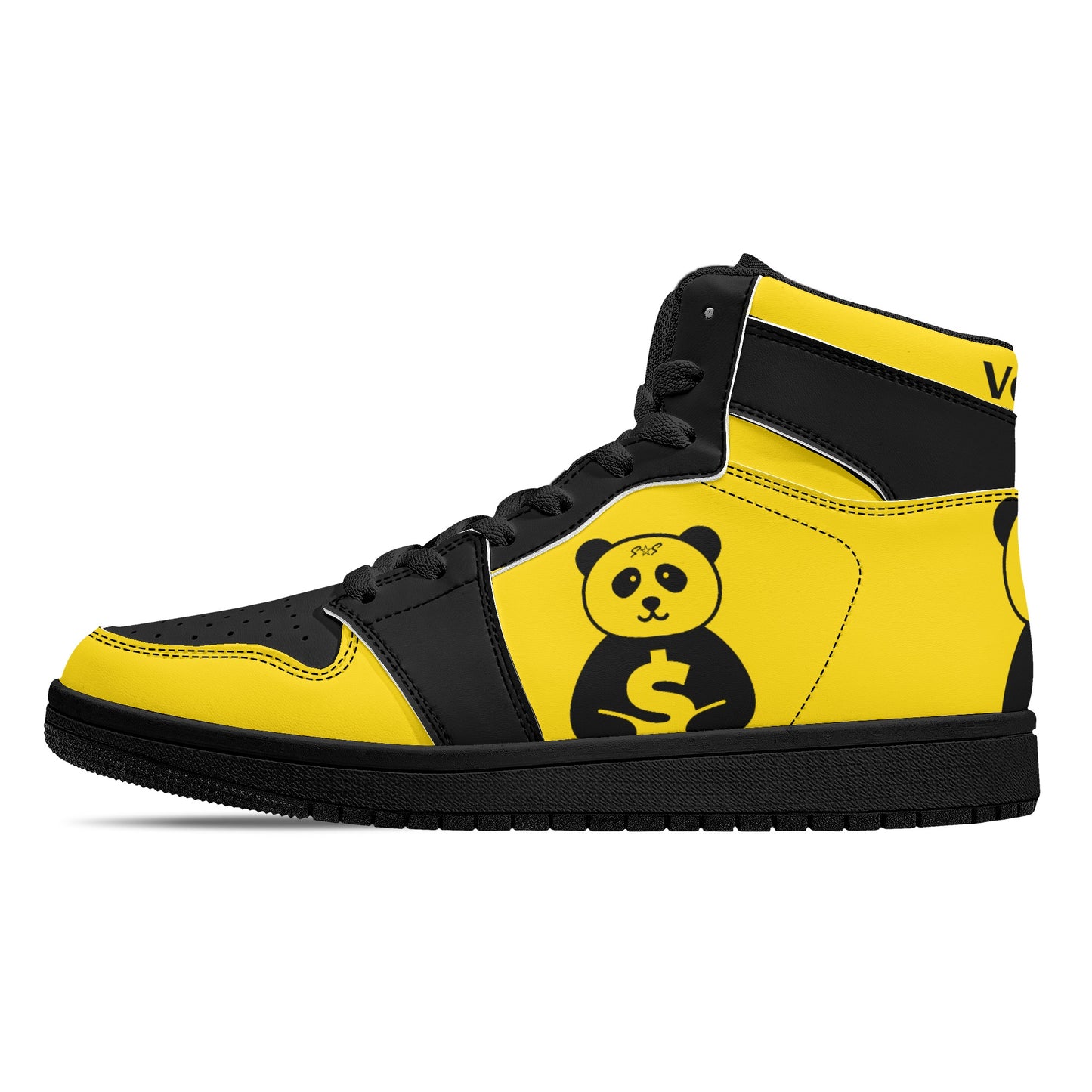 Trap Star Valley 1.0 Pandas Mens Black High Top Star Kicks