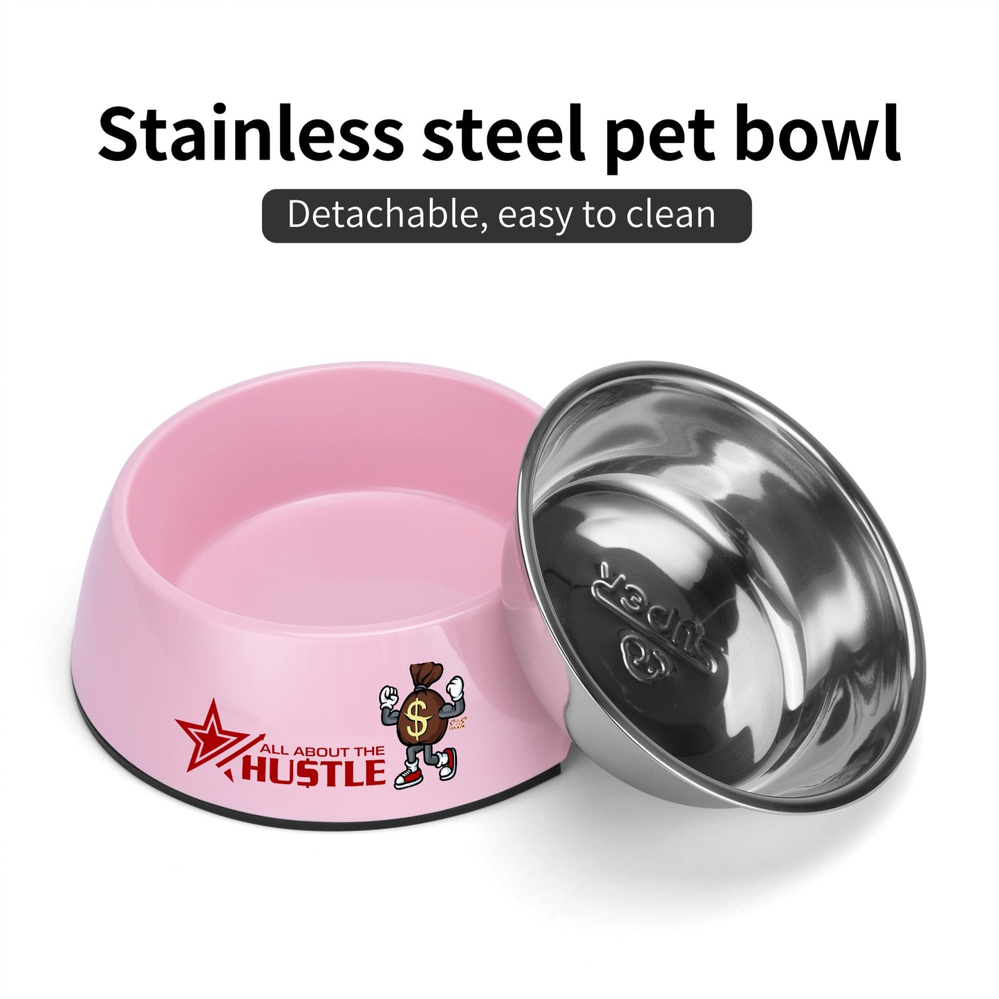 T.T.D (Ten Toes Down) Pet Food Bowl