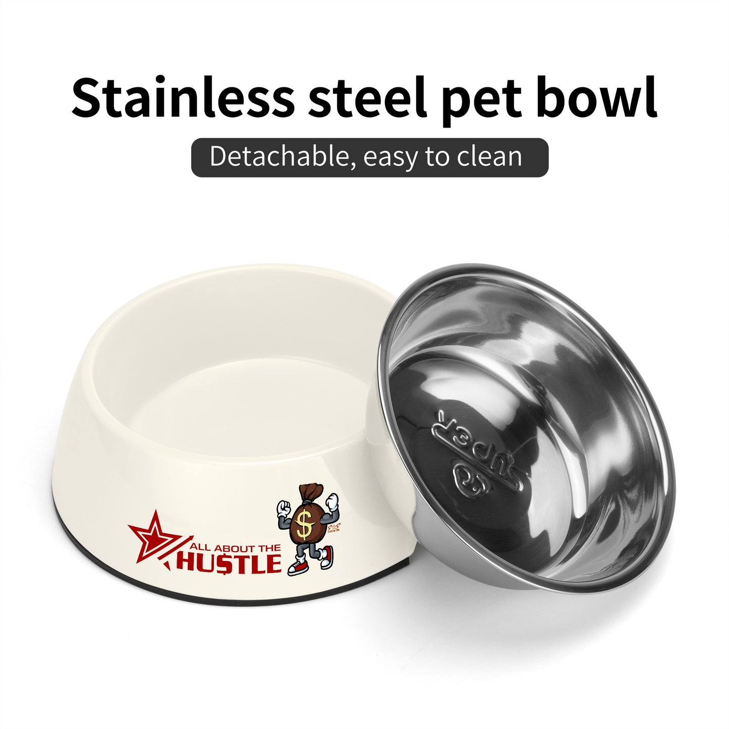 T.T.D (Ten Toes Down) Pet Food Bowl