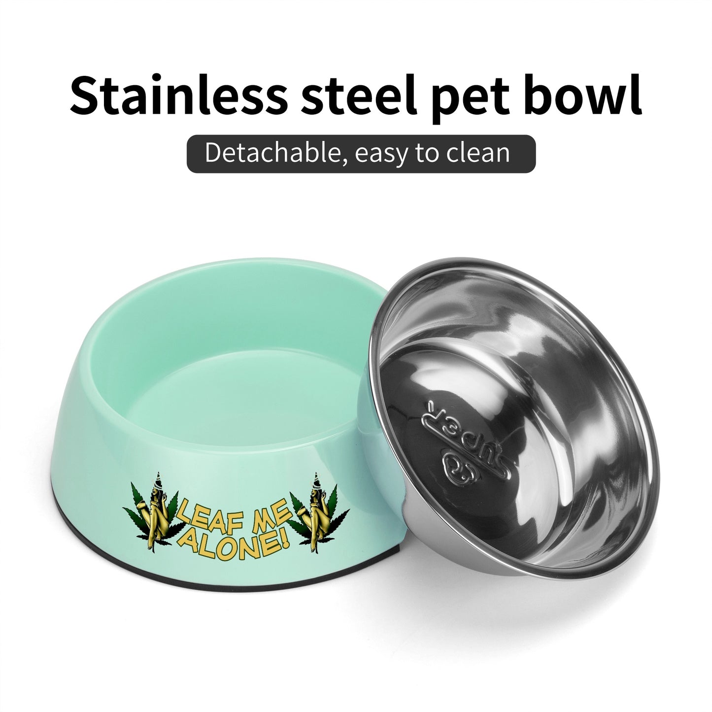 Leaf Me Alone 420 Edition 4.0 Pet Food Bowl