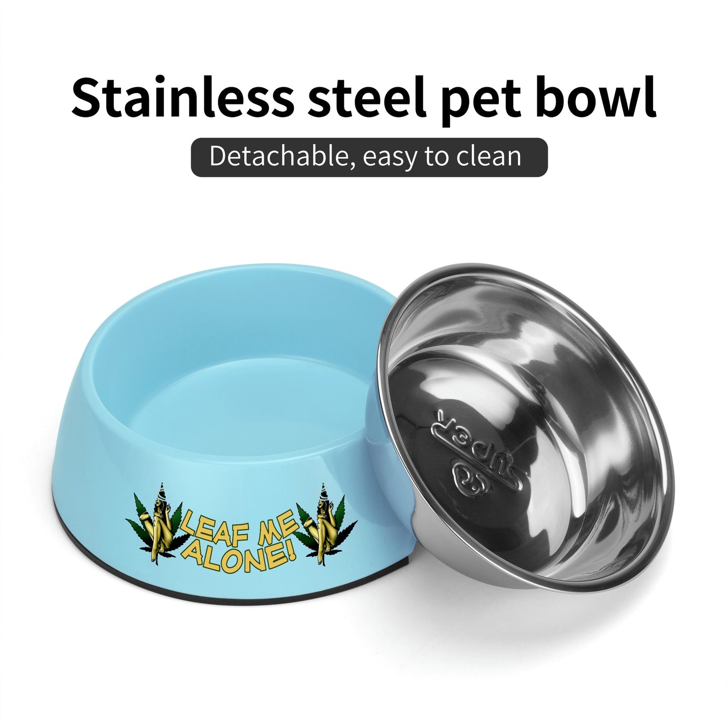 Leaf Me Alone 420 Edition 4.0 Pet Food Bowl