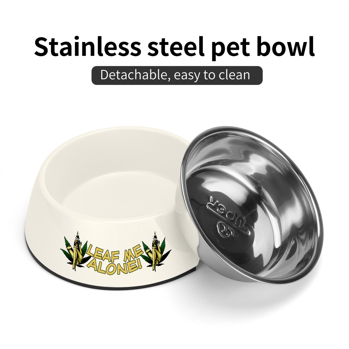 Leaf Me Alone 420 Edition 4.0 Pet Food Bowl