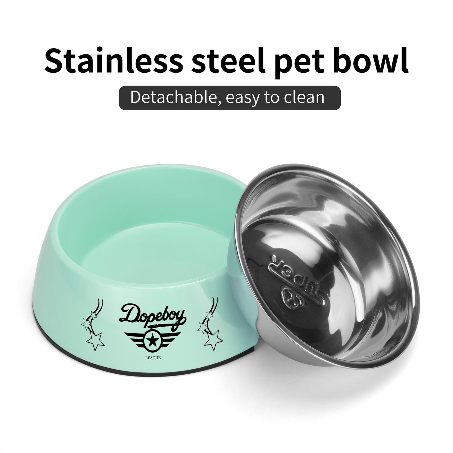 Dope Boy League Pet Food Bowl