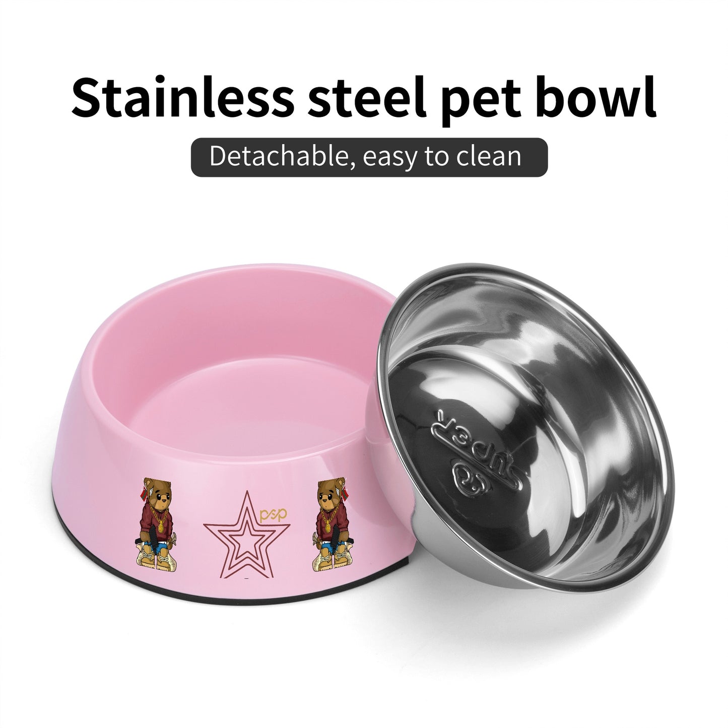 S.O.S & P.S.P Pet Food Bowl