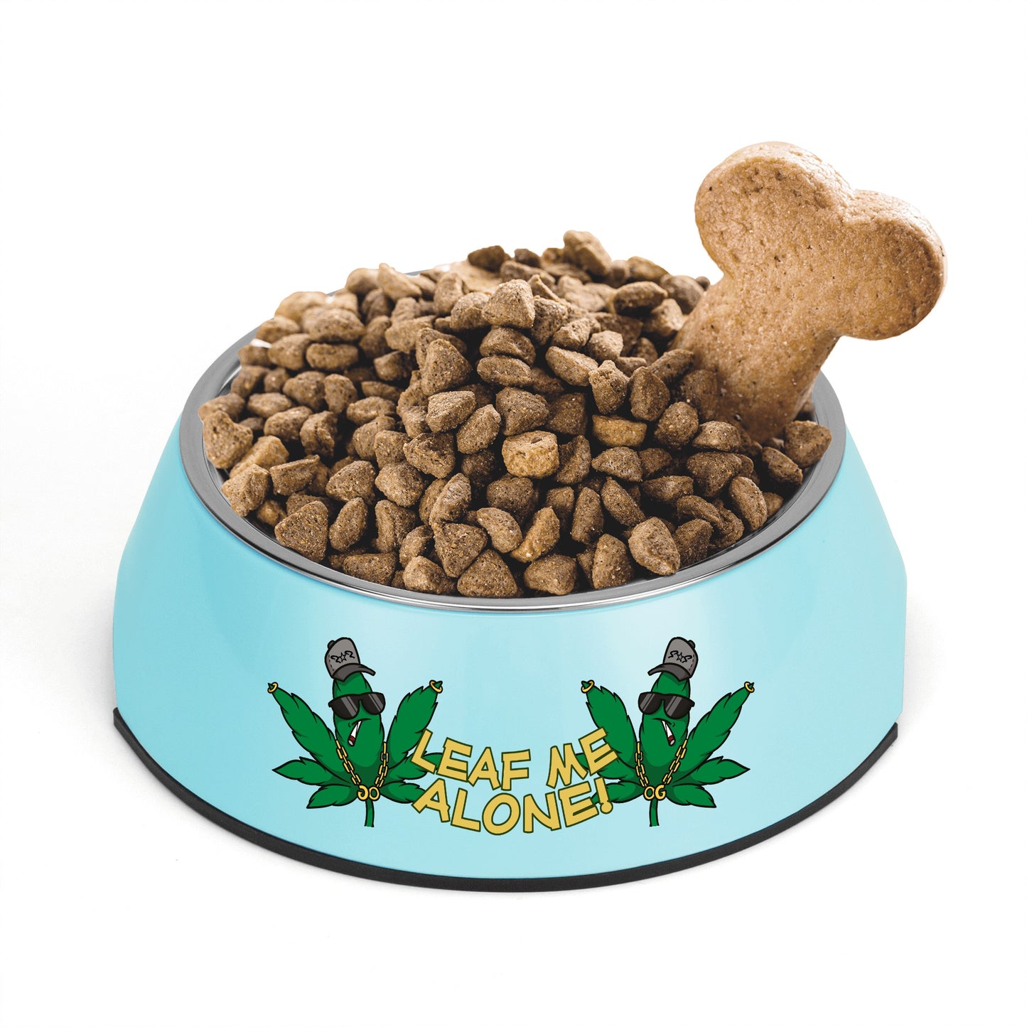 Leaf Me Alone 3.0 420 Edition Pet Food Bowl