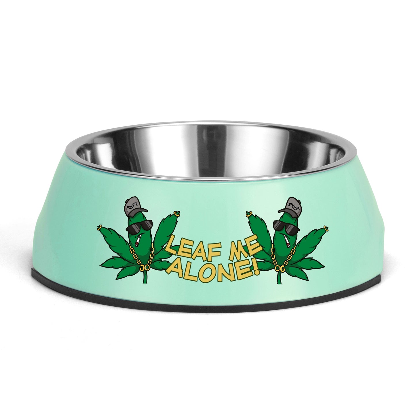 Leaf Me Alone 3.0 420 Edition Pet Food Bowl