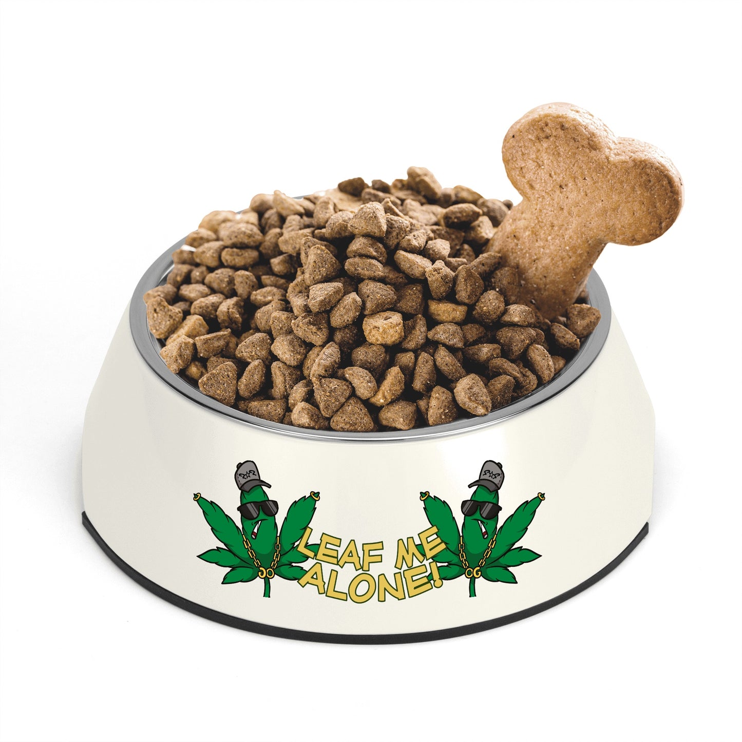 Leaf Me Alone 3.0 420 Edition Pet Food Bowl