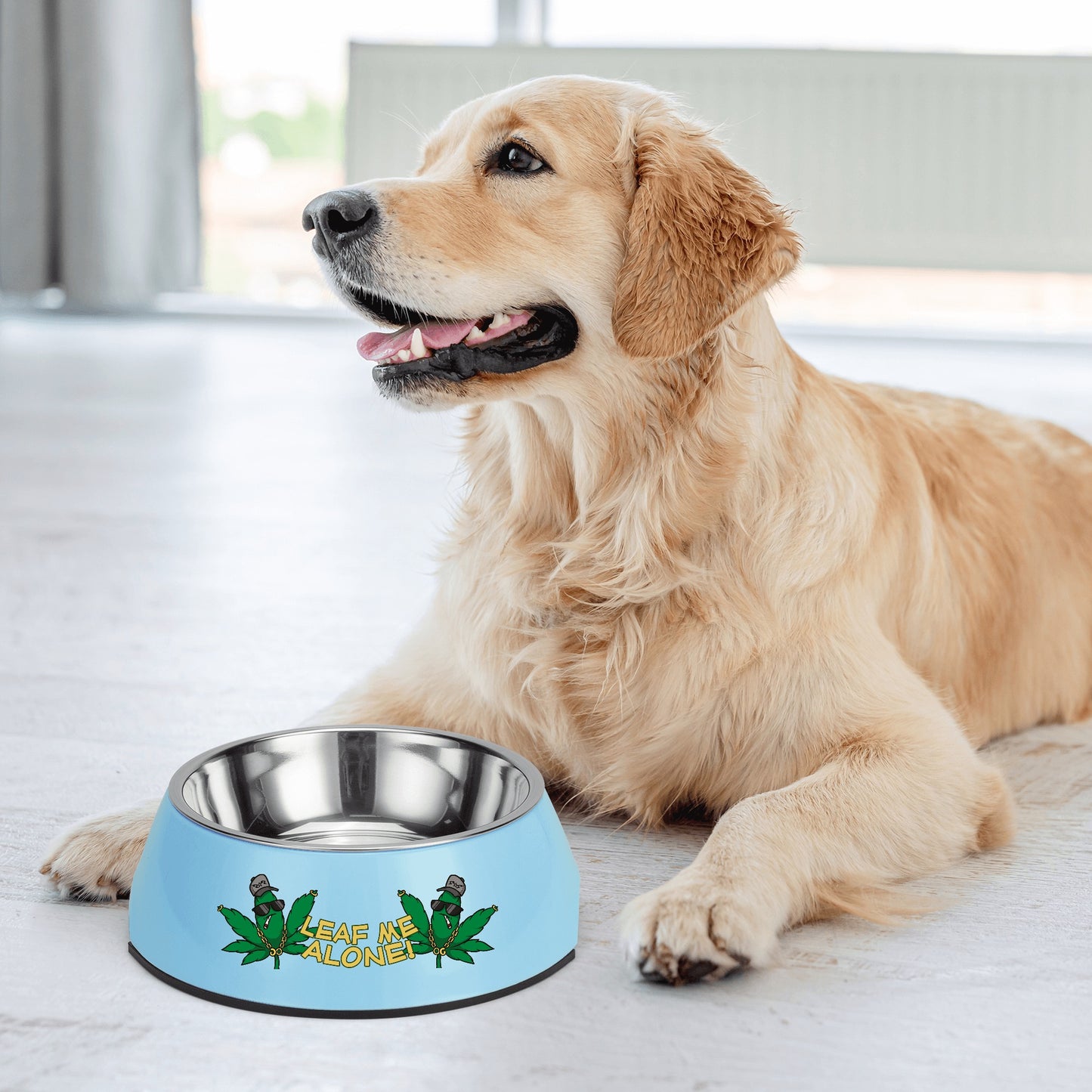 Leaf Me Alone 3.0 420 Edition Pet Food Bowl