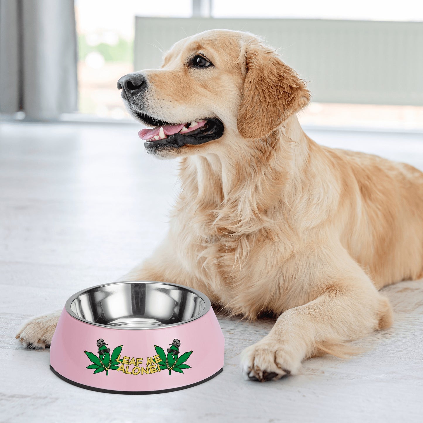 Leaf Me Alone 3.0 420 Edition Pet Food Bowl