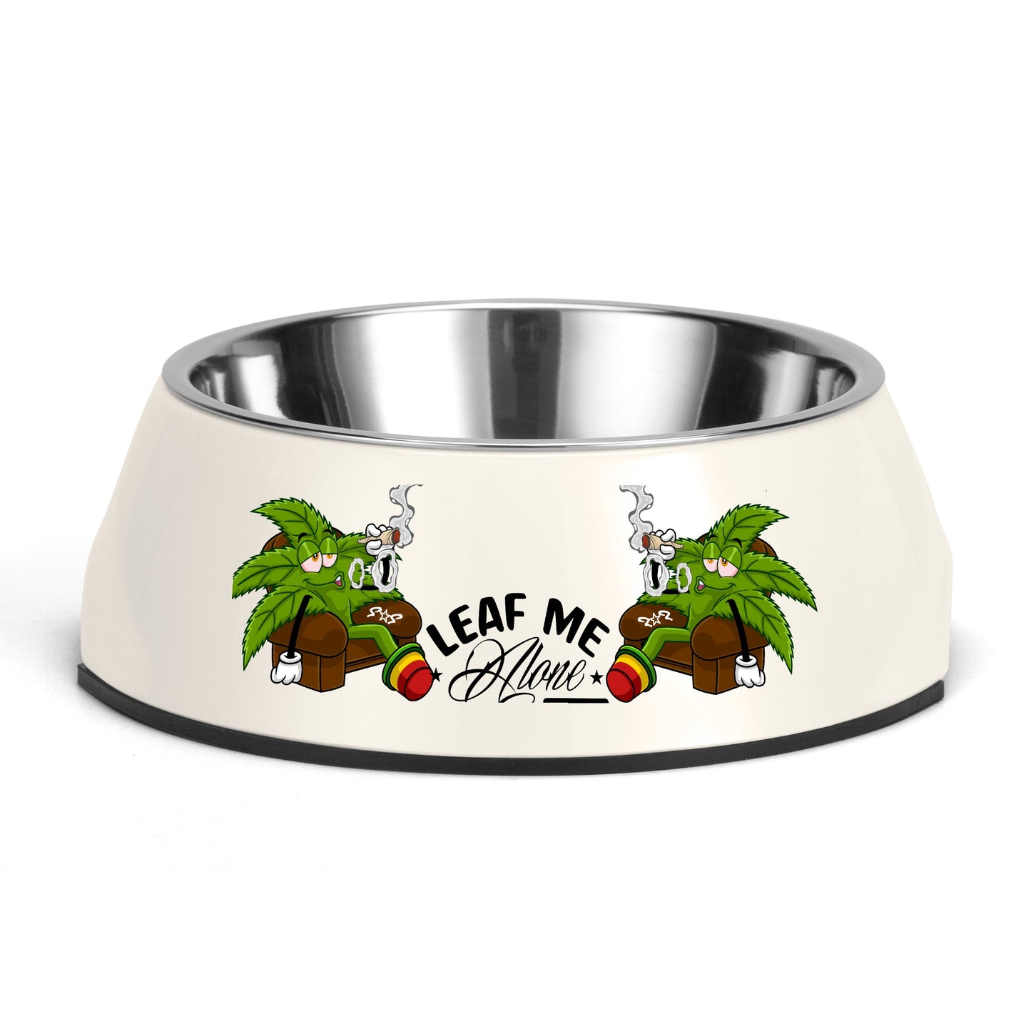 Leaf Me Alone 1.0 4/20 Edition  Pet Food Bowl