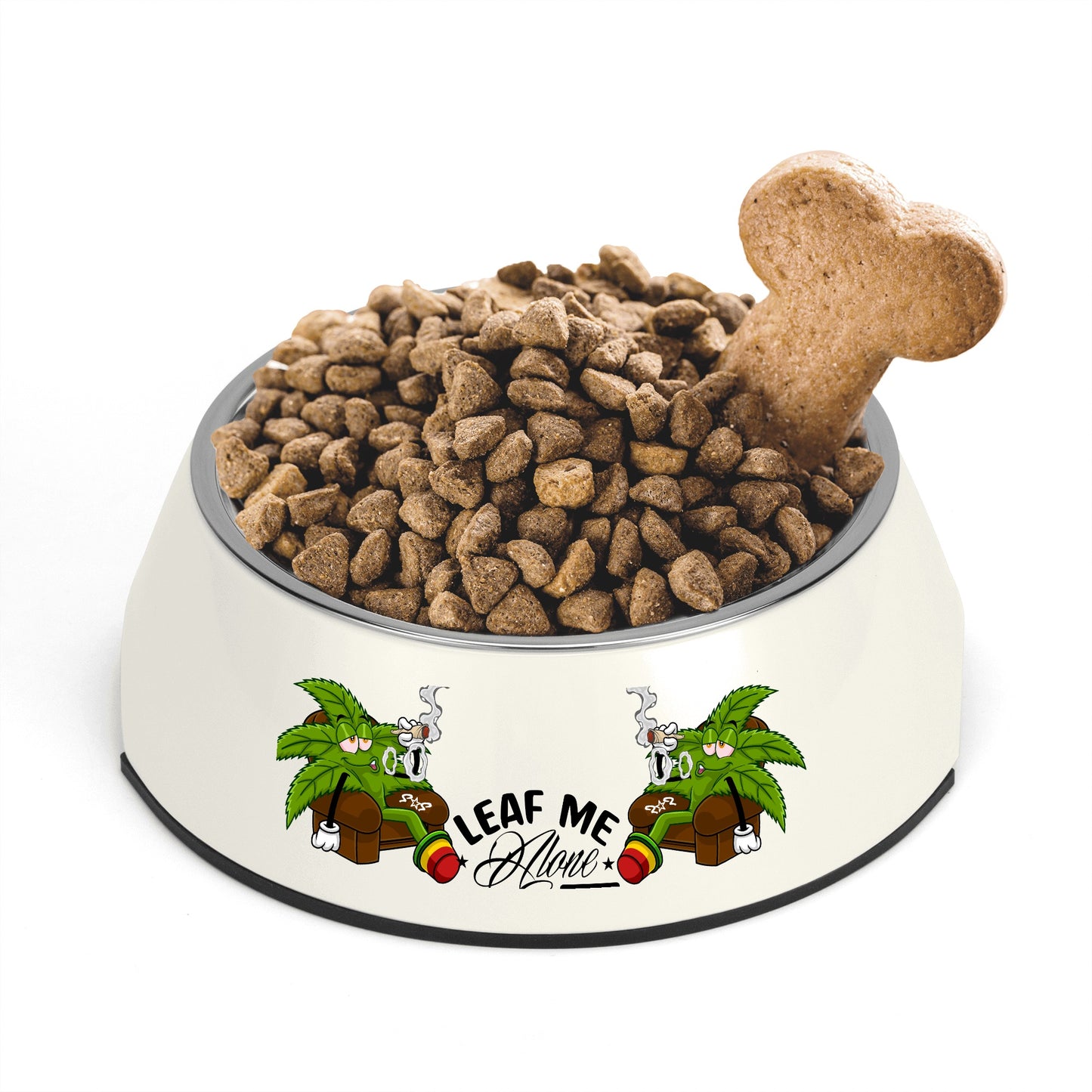 Leaf Me Alone 1.0 4/20 Edition  Pet Food Bowl