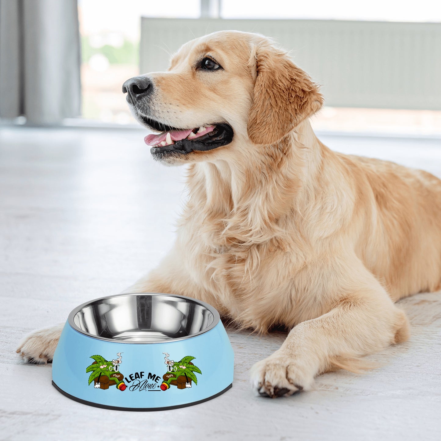 Leaf Me Alone 1.0 4/20 Edition  Pet Food Bowl