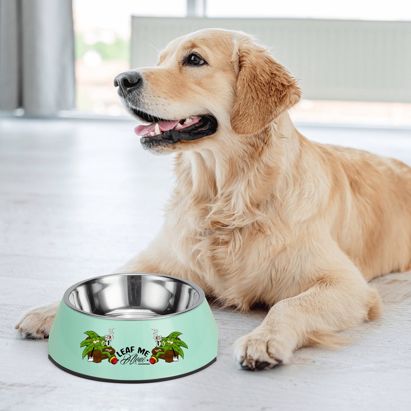 Leaf Me Alone 1.0 4/20 Edition  Pet Food Bowl