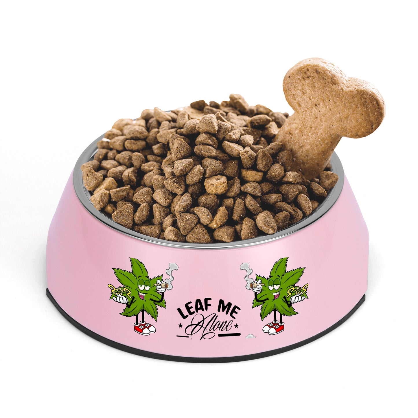 Leaf Me Alone 2.0 4/20 Edition  Pet Food Bowl