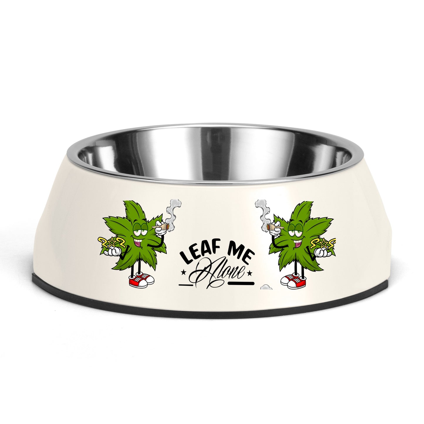 Leaf Me Alone 2.0 4/20 Edition  Pet Food Bowl