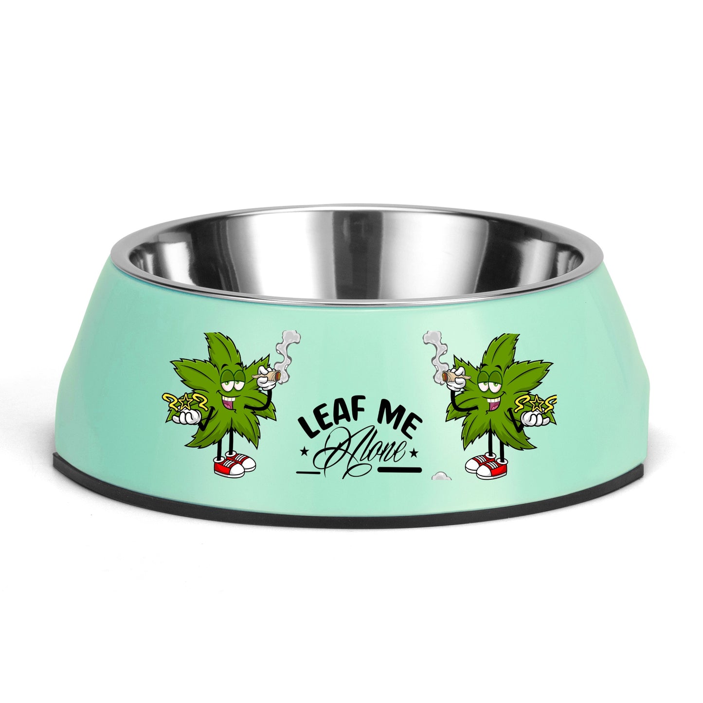 Leaf Me Alone 2.0 4/20 Edition  Pet Food Bowl