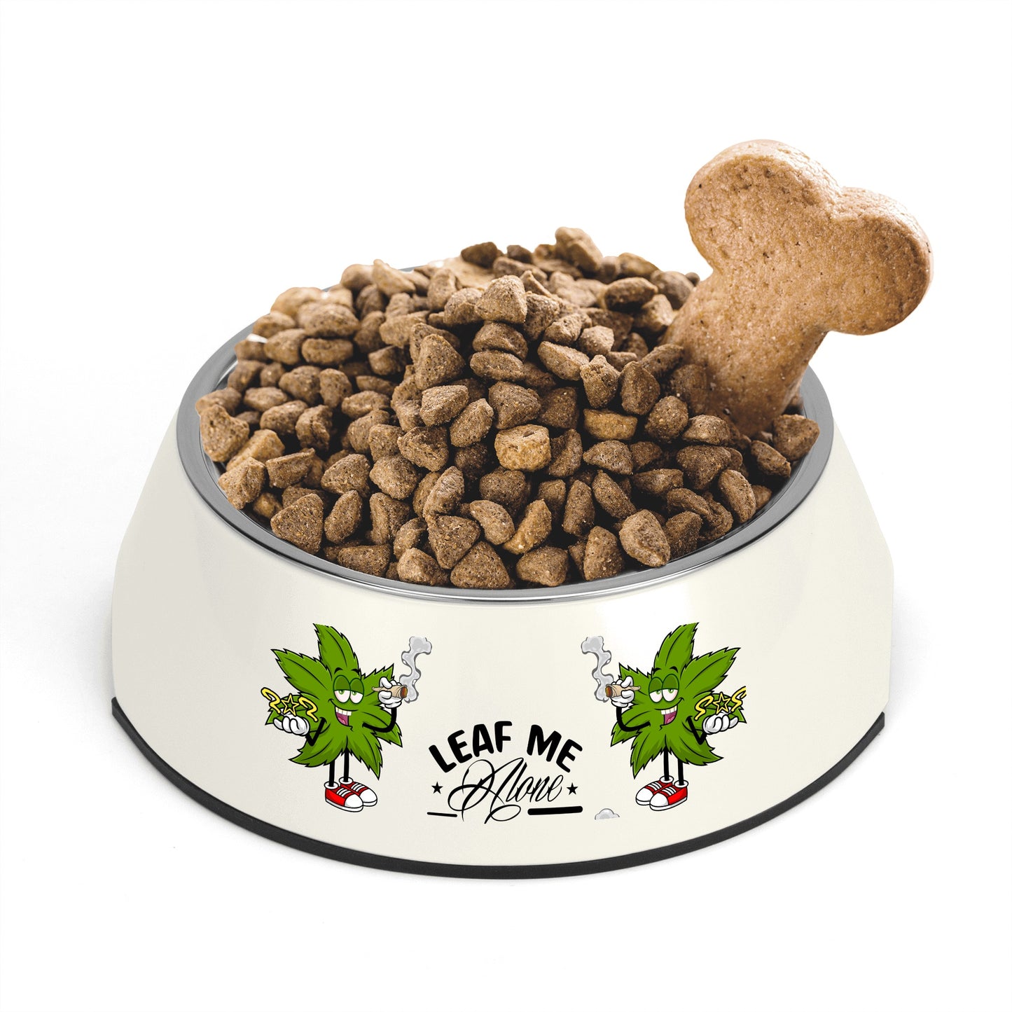 Leaf Me Alone 2.0 4/20 Edition  Pet Food Bowl