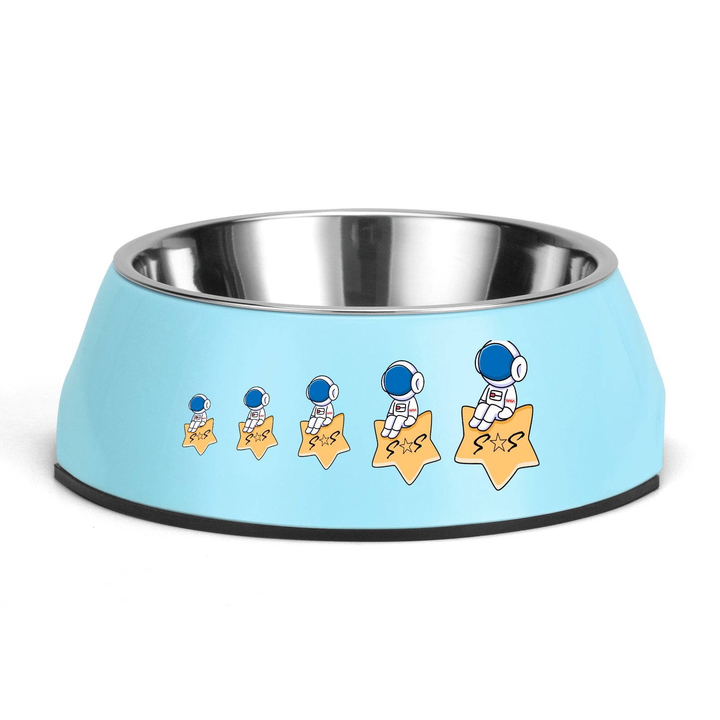 S.O.S Astronaut Pet Food Bowl