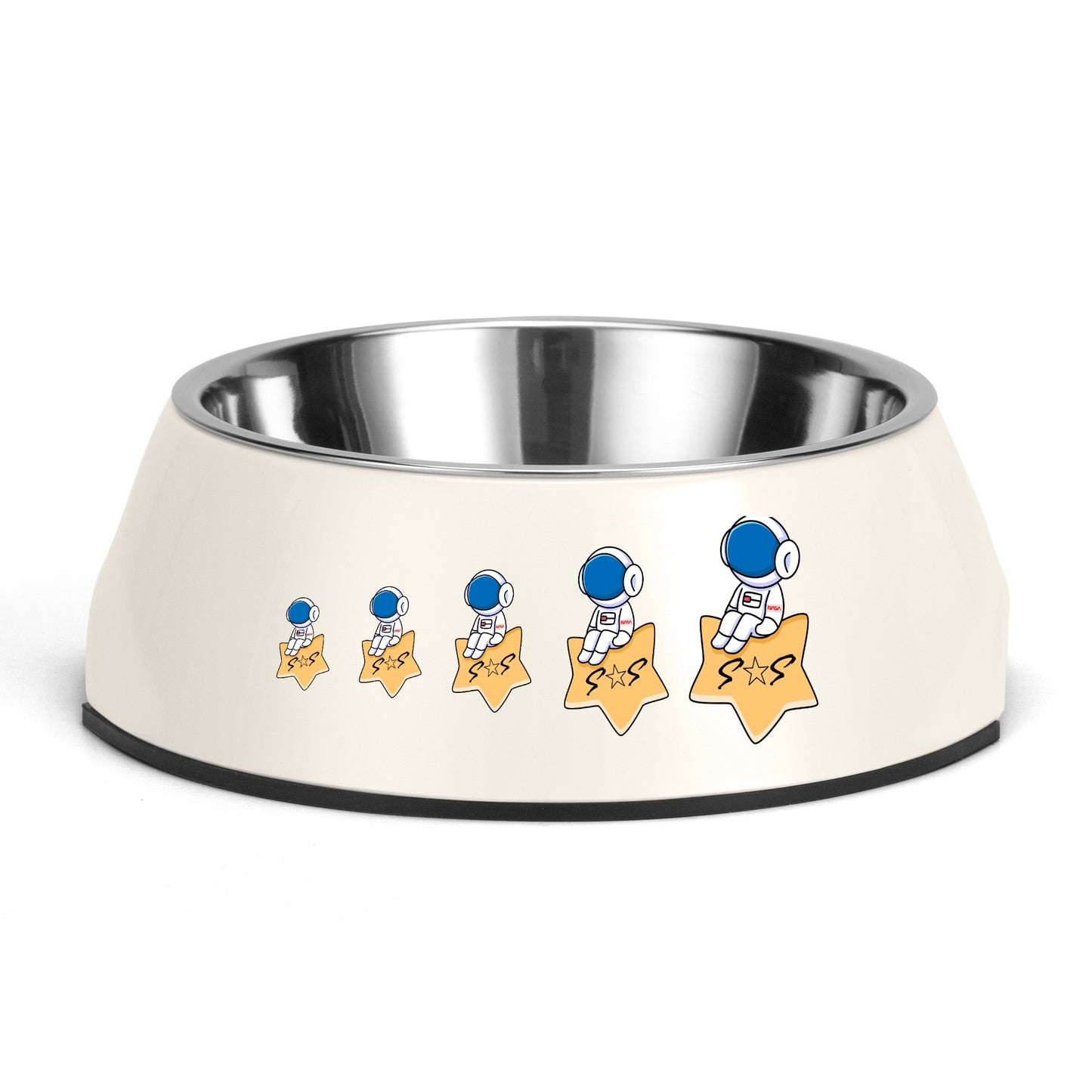 S.O.S Astronaut Pet Food Bowl