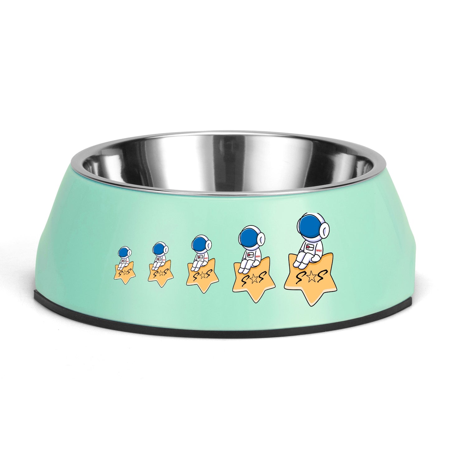 S.O.S Astronaut Pet Food Bowl