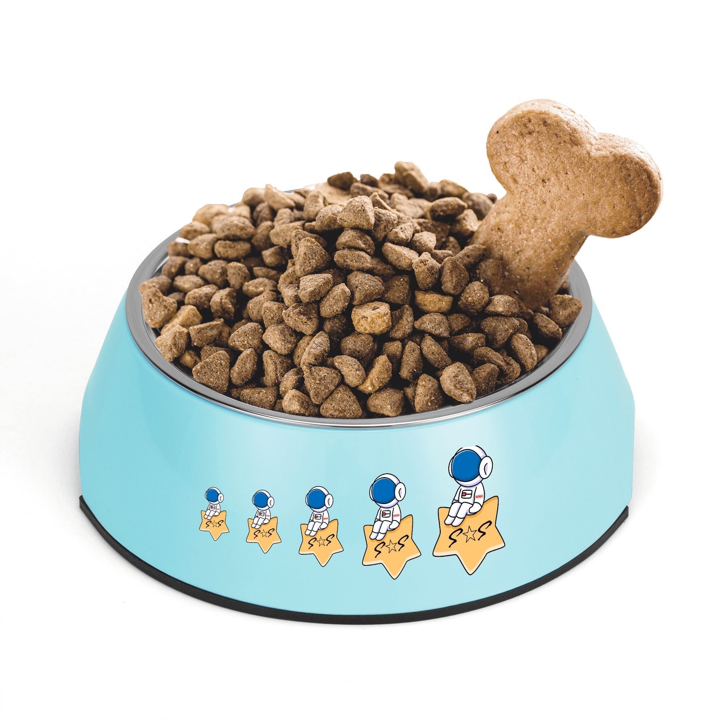 S.O.S Astronaut Pet Food Bowl