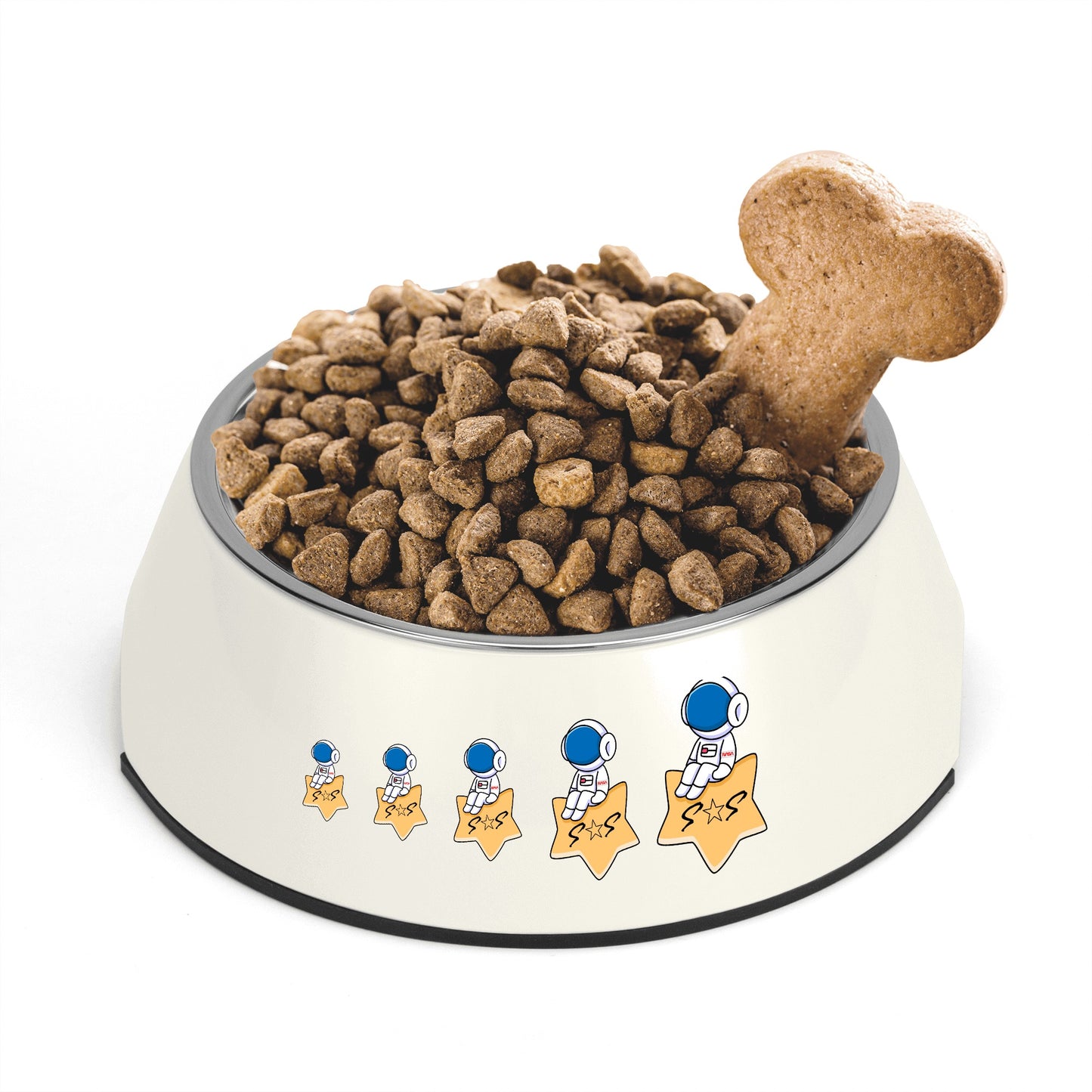 S.O.S Astronaut Pet Food Bowl