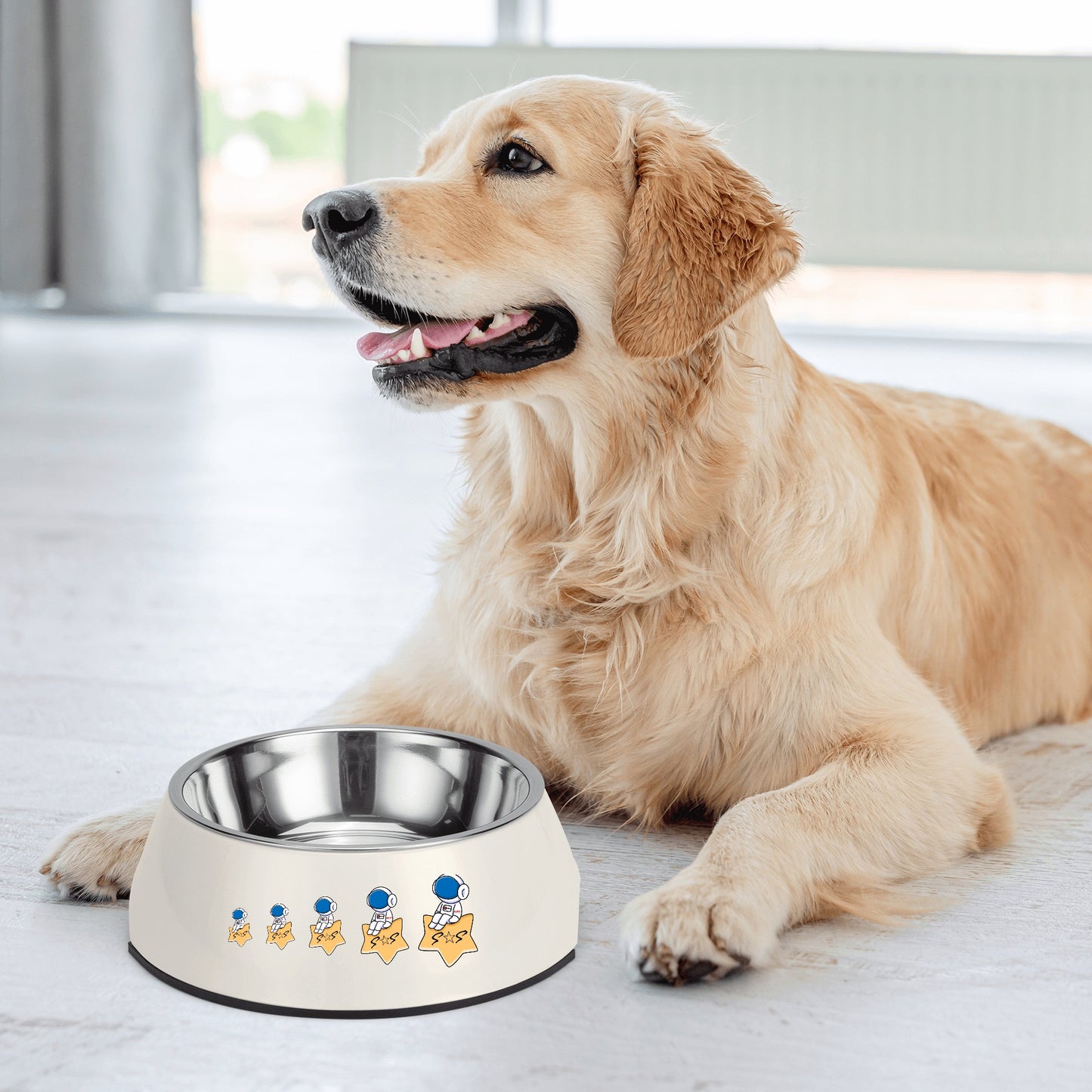 S.O.S Astronaut Pet Food Bowl