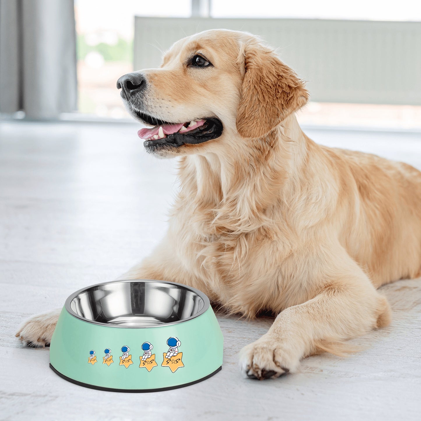 S.O.S Astronaut Pet Food Bowl