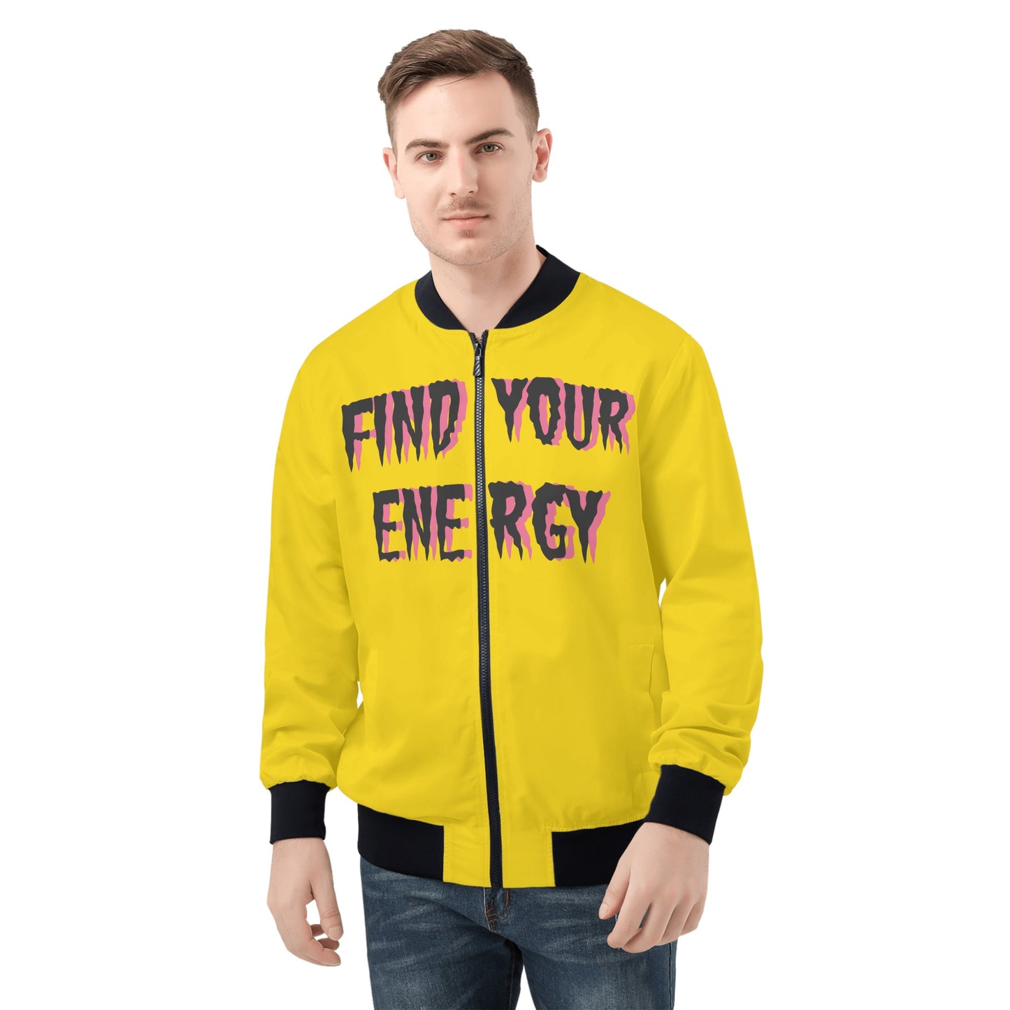 Star Energy 1.0 Mens Gold Zip Up Jacket