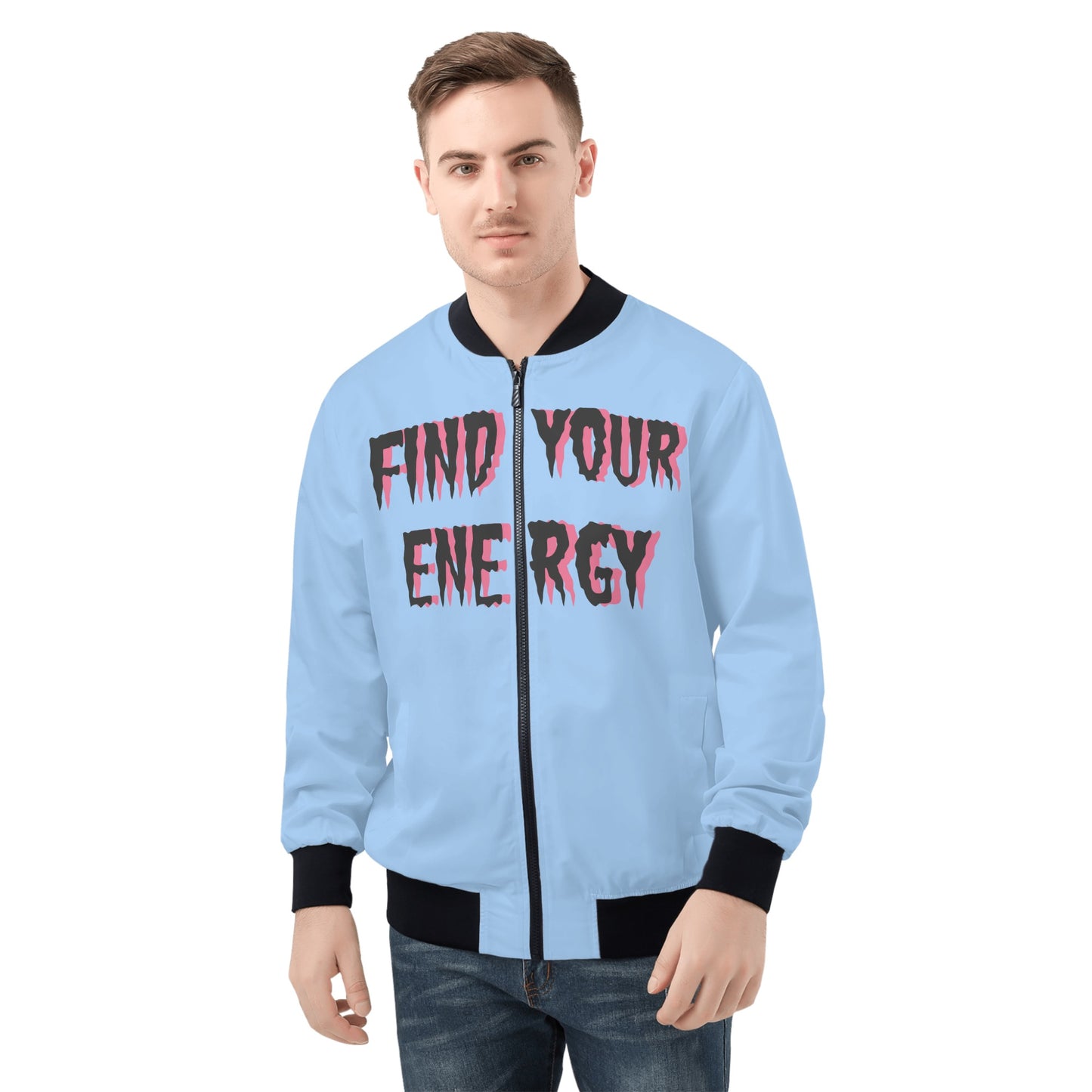 Star Energy 1.0 Mens Sky Blue Zip Up Jacket