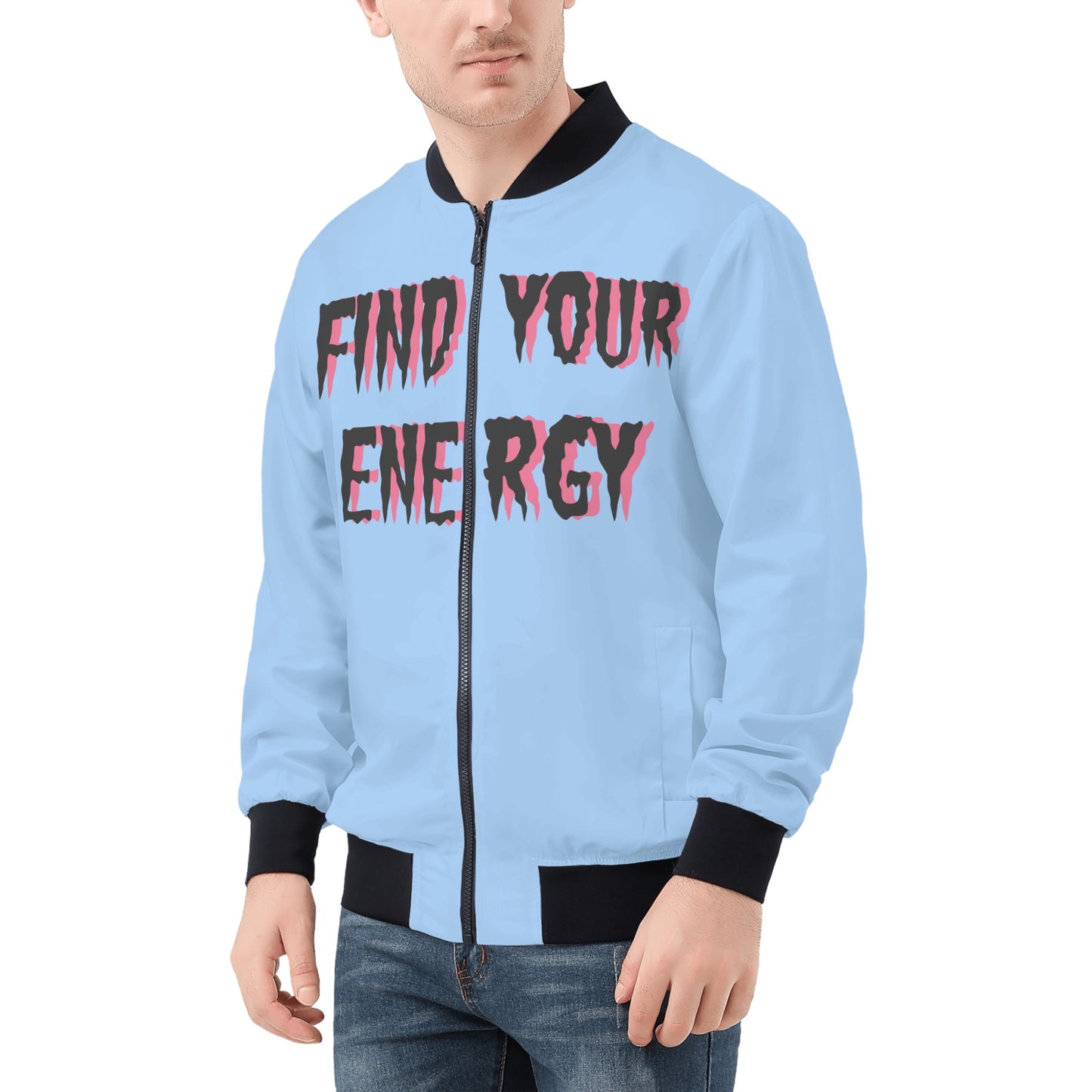 Star Energy 1.0 Mens Sky Blue Zip Up Jacket