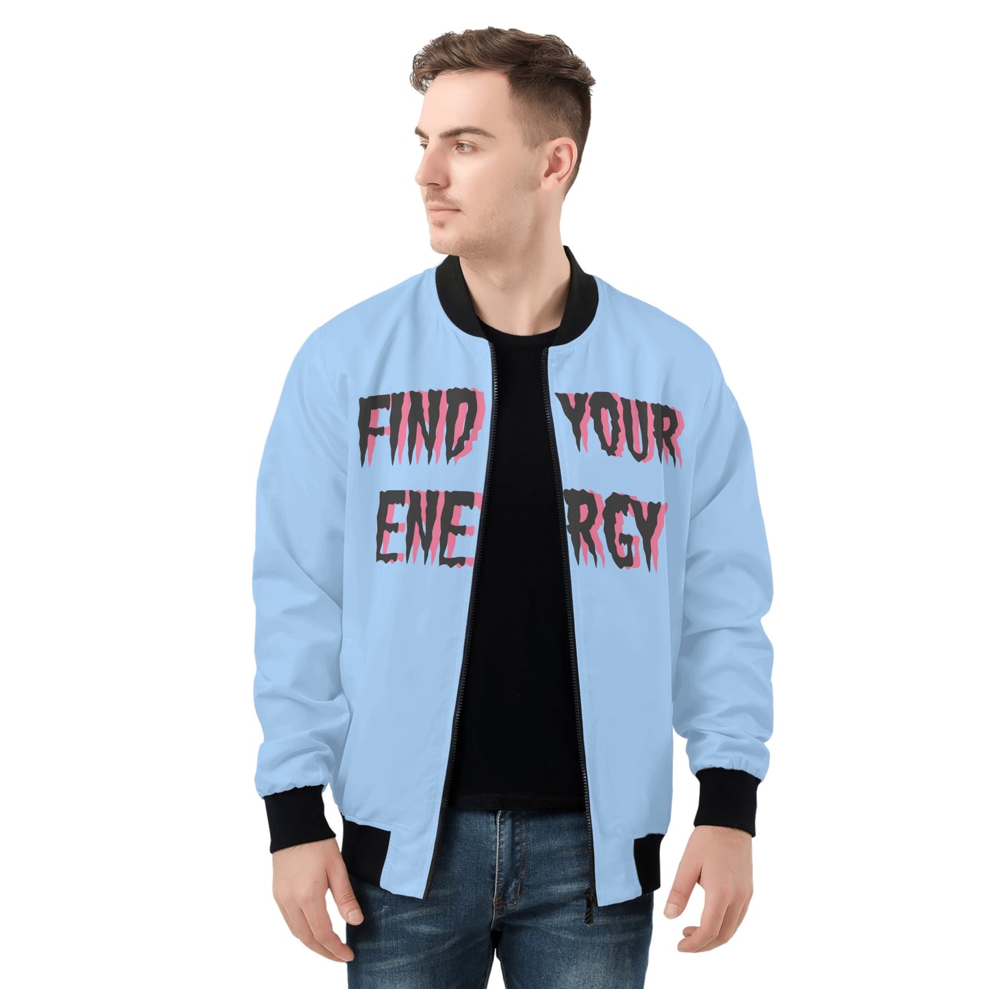 Star Energy 1.0 Mens Sky Blue Zip Up Jacket