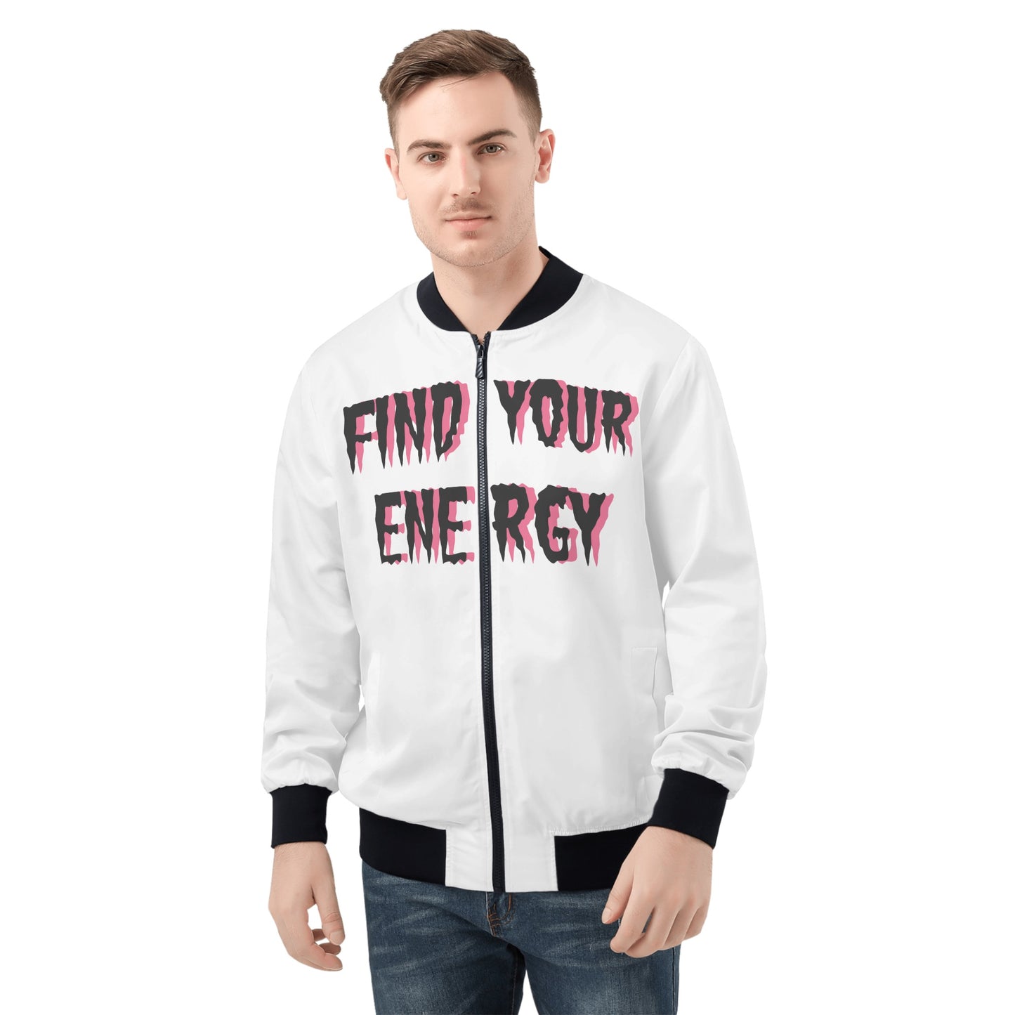 Star Energy 1.0 Mens White Zip Up Jacket