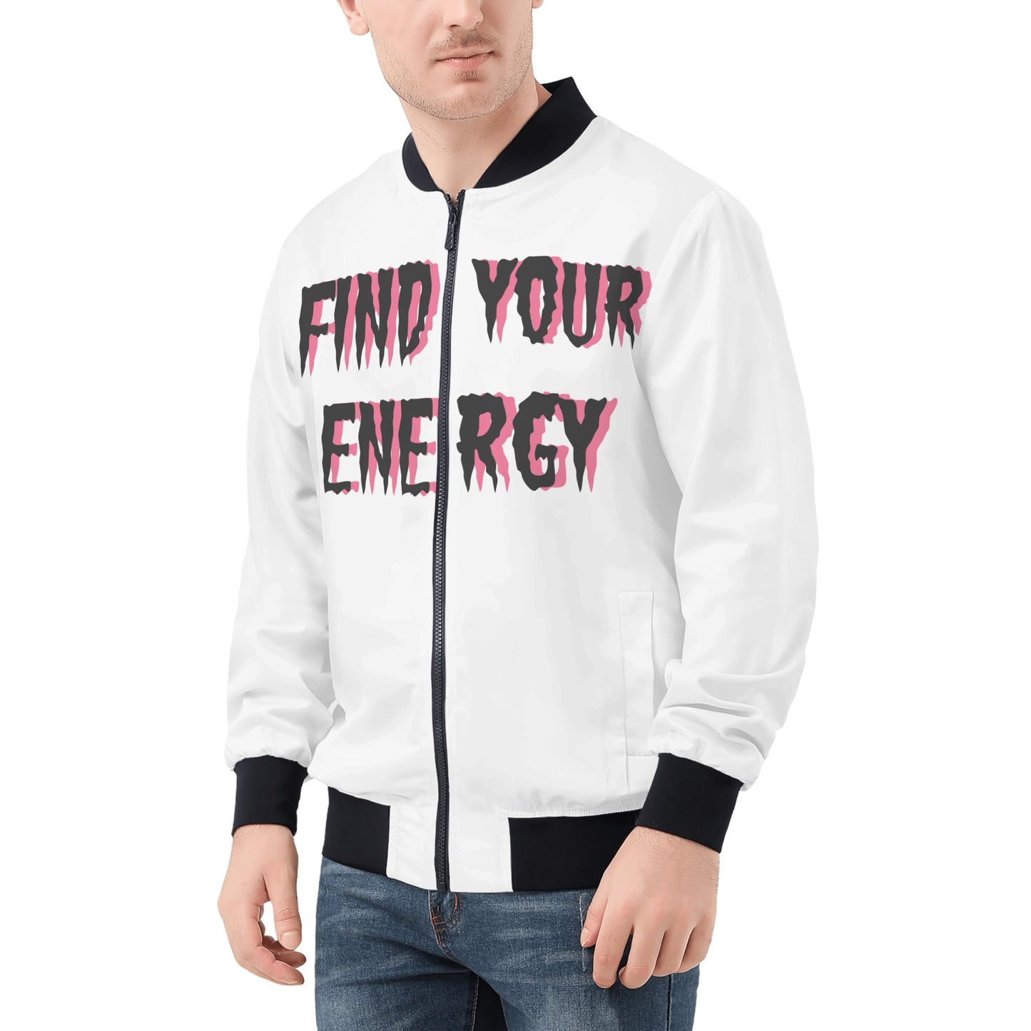 Star Energy 1.0 Mens White Zip Up Jacket