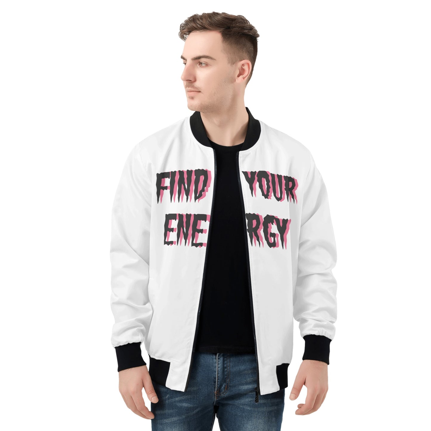 Star Energy 1.0 Mens White Zip Up Jacket